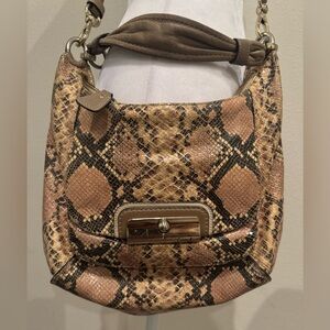 Coach snakeskin bag